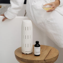Aromatech The Hotel nebulizer diffuser in action for strong scent permeation.