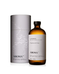 AromaTech Lavender packaging close-up—premium 500 mL bottle design.
