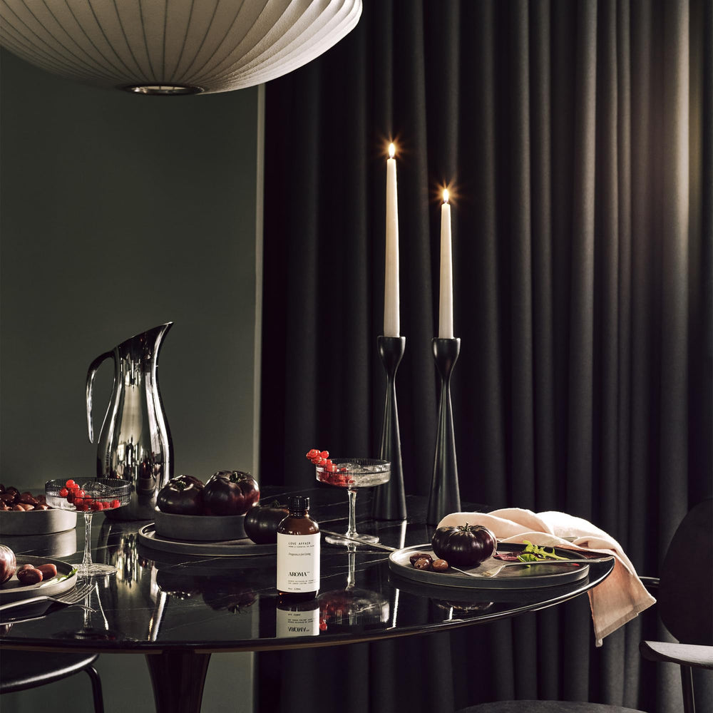 AromaTech Love Affair amber note creates a soft, resinous glow in rooms.