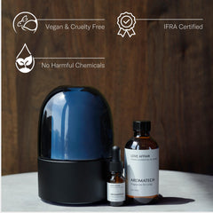 AromaTech Love Affair cedar note provides a woody base for balance.