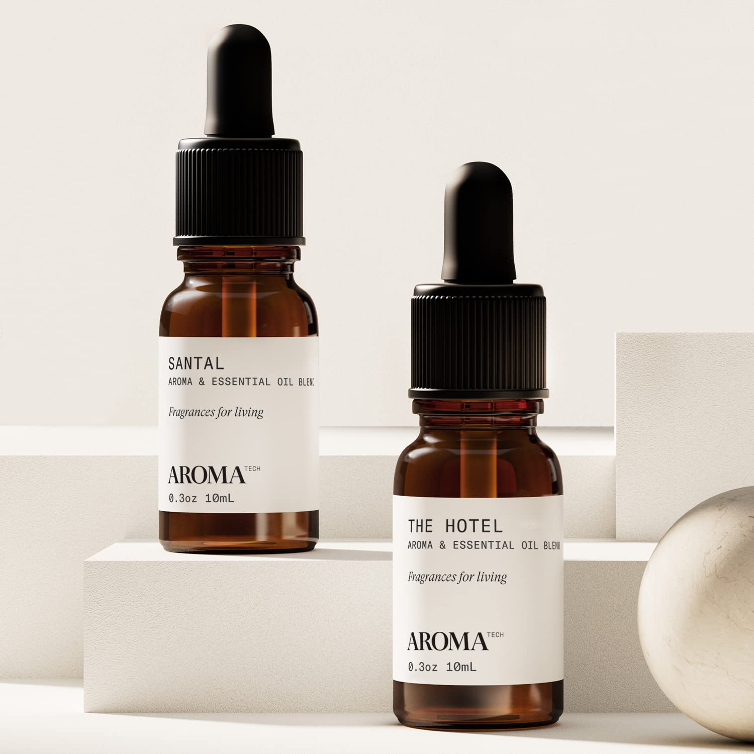Aromatech room scene with diffusers and oils showcasing ambience options