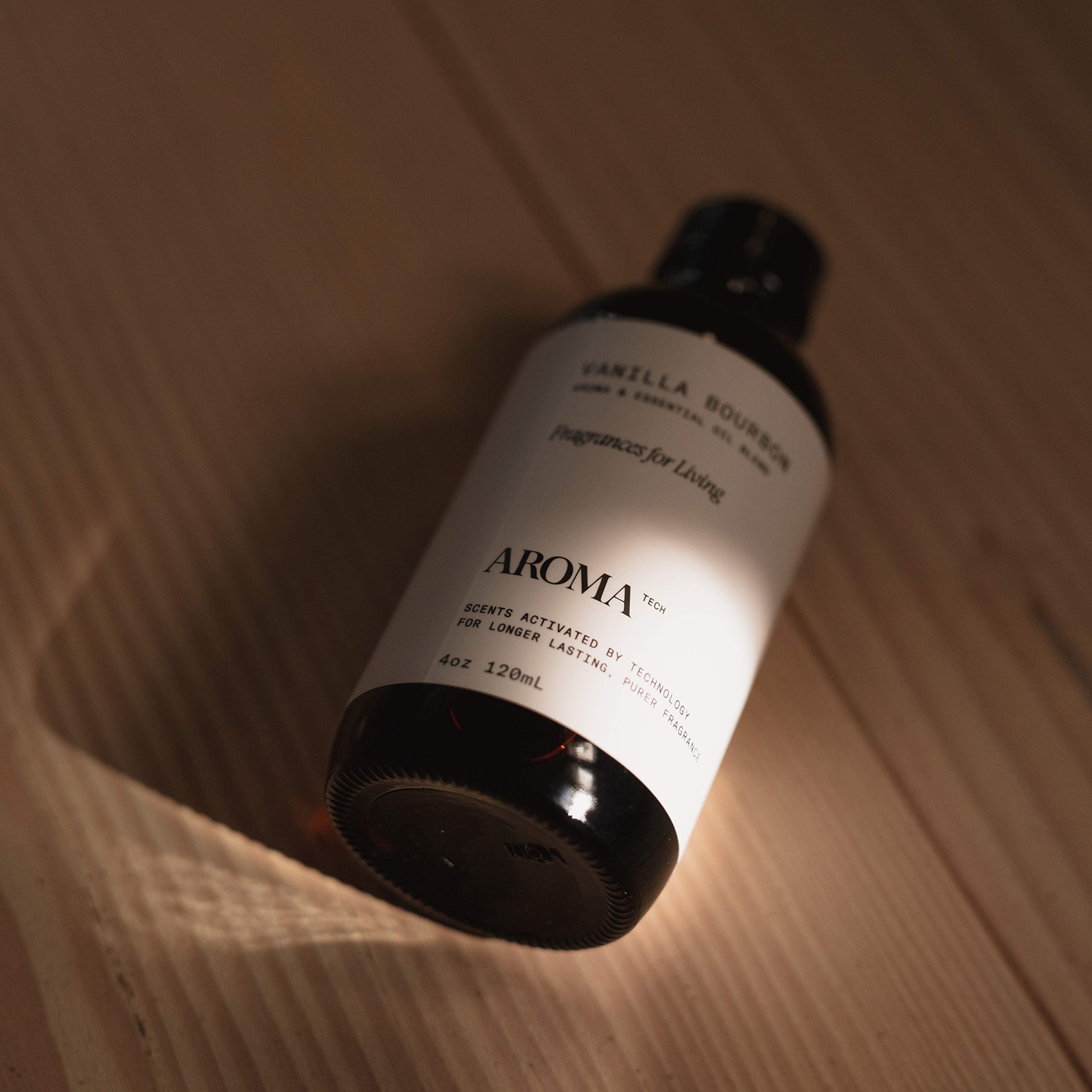 AromaTech Vanilla Bourbon 4oz bottle on display.