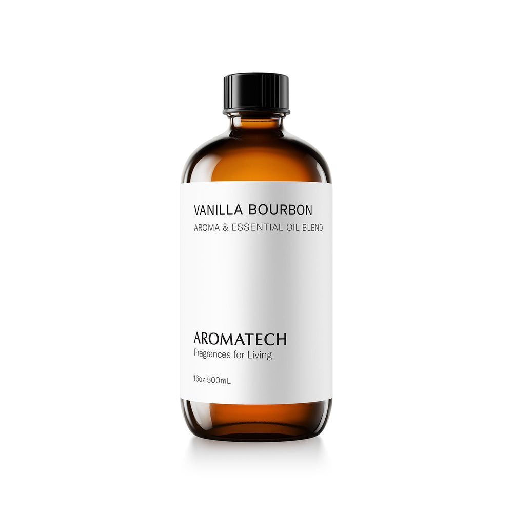 AromaTech Vanilla Bourbon bottle for premium home fragrance and mood setting