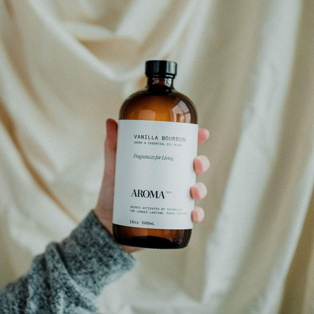 AromaTech Vanilla Bourbon packaging highlighting USA-made quality