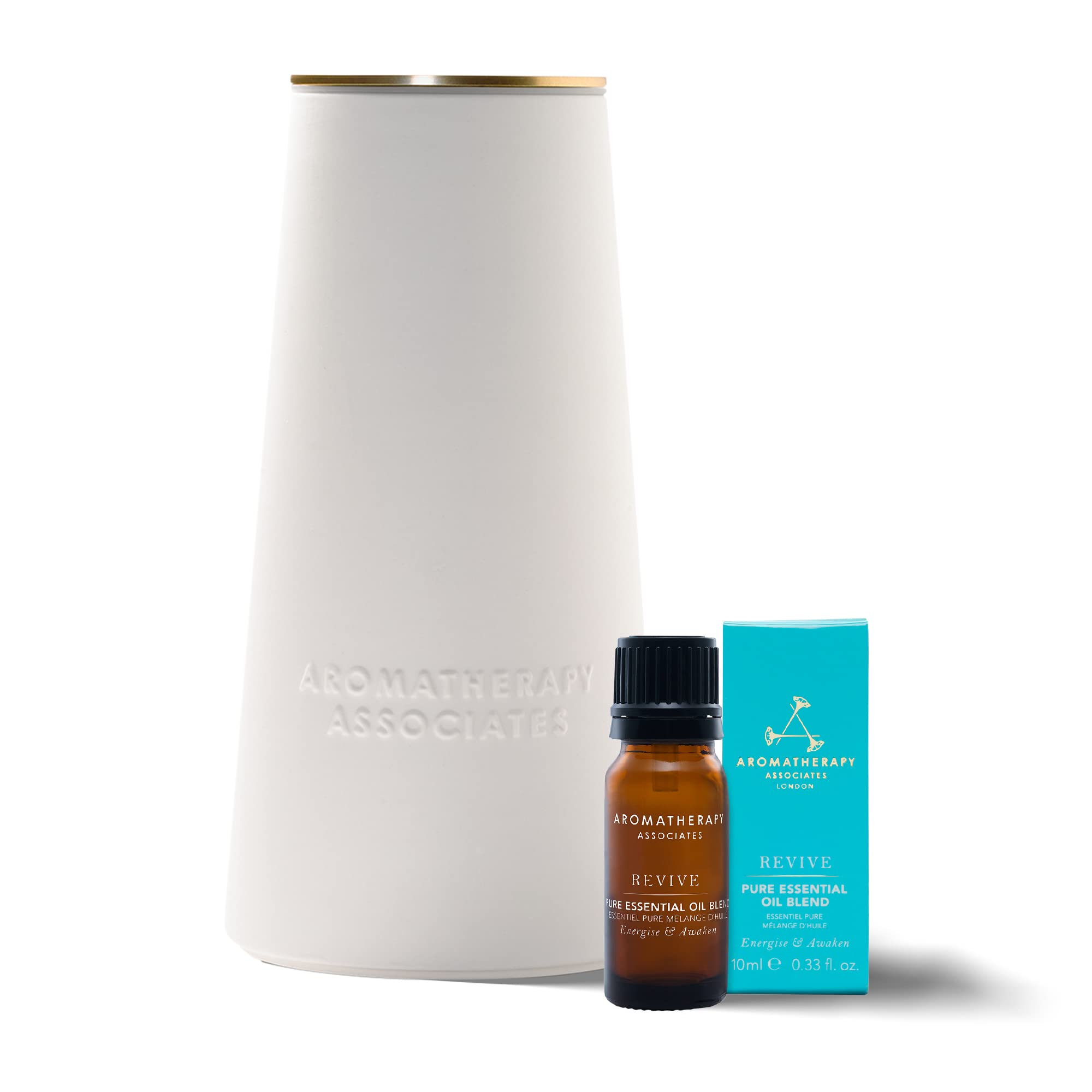 Aromatherapy Associates atomizer diffuser releasing the Revive aroma for energy