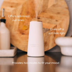 Aromatherapy Associates ceramic exterior closeup showing elegant design