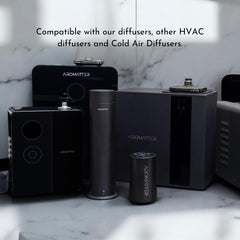 Aromatter glass-bottle-packaging highlights premium materials and elegant presentation.