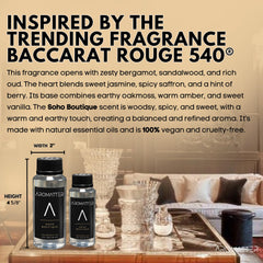 Aromatter sandalwood-oud essence captures warm, resinous depth for cozy evenings.