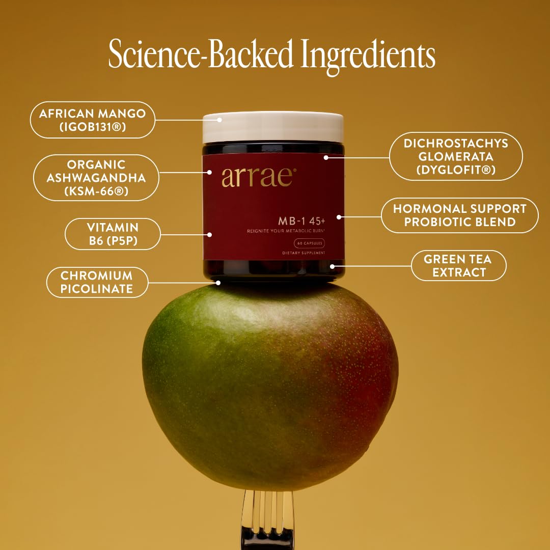 Arrae MB-1 45+ label close-up with clean ingredients
