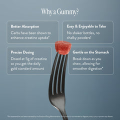 Arrae Tone Gummies shown as chewable alternative to pills for ease.