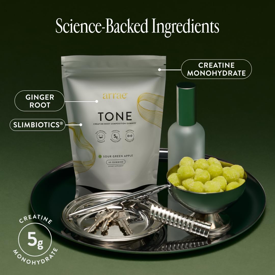 Arrae Tone Gummies serving on counter for daily use.