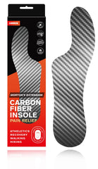 ARRIS Morton's Extension Insole front view shows strong carbon weave for stable turf toe support.