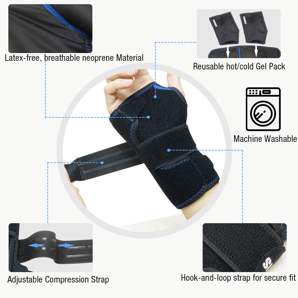 ARRIS cold therapy and compression support contours the wrist for targeted relief