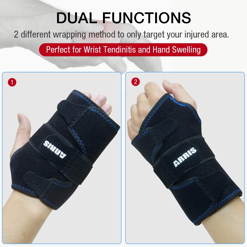 ARRIS soft wrist brace suitable for men, women, and teens