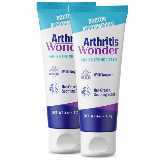 Arthritis Wonder pain relief cream bottle front for fast-acting joint comfort.