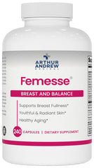 Arthur Andrew Medical Femesse bottle close-up, premium packaging signaling quality hormonal support