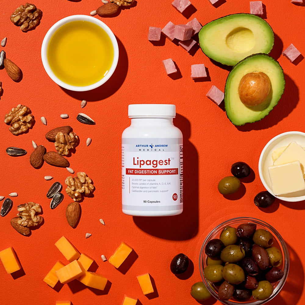 Lipagest label close-up highlights vegan and allergen-free ingredients.