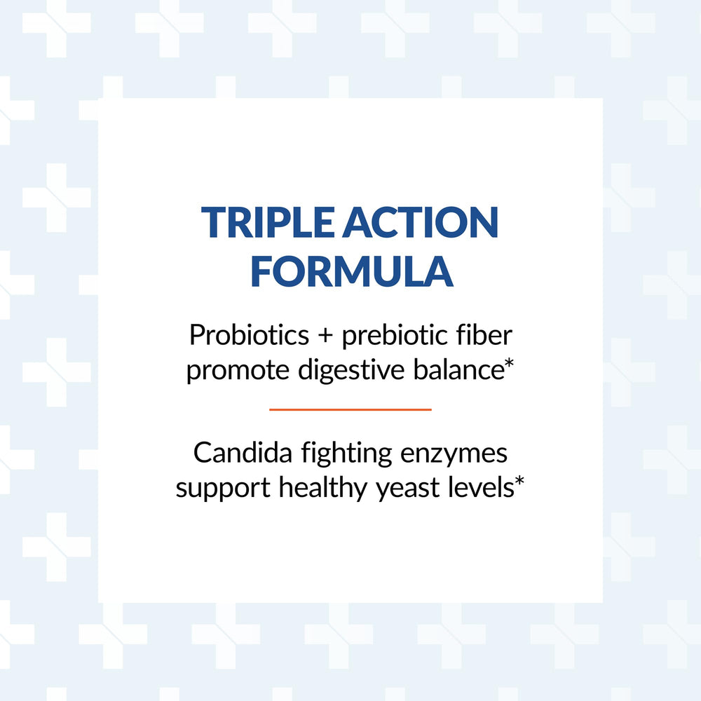 Probiotic microflora element illustrated to show live microbiota support