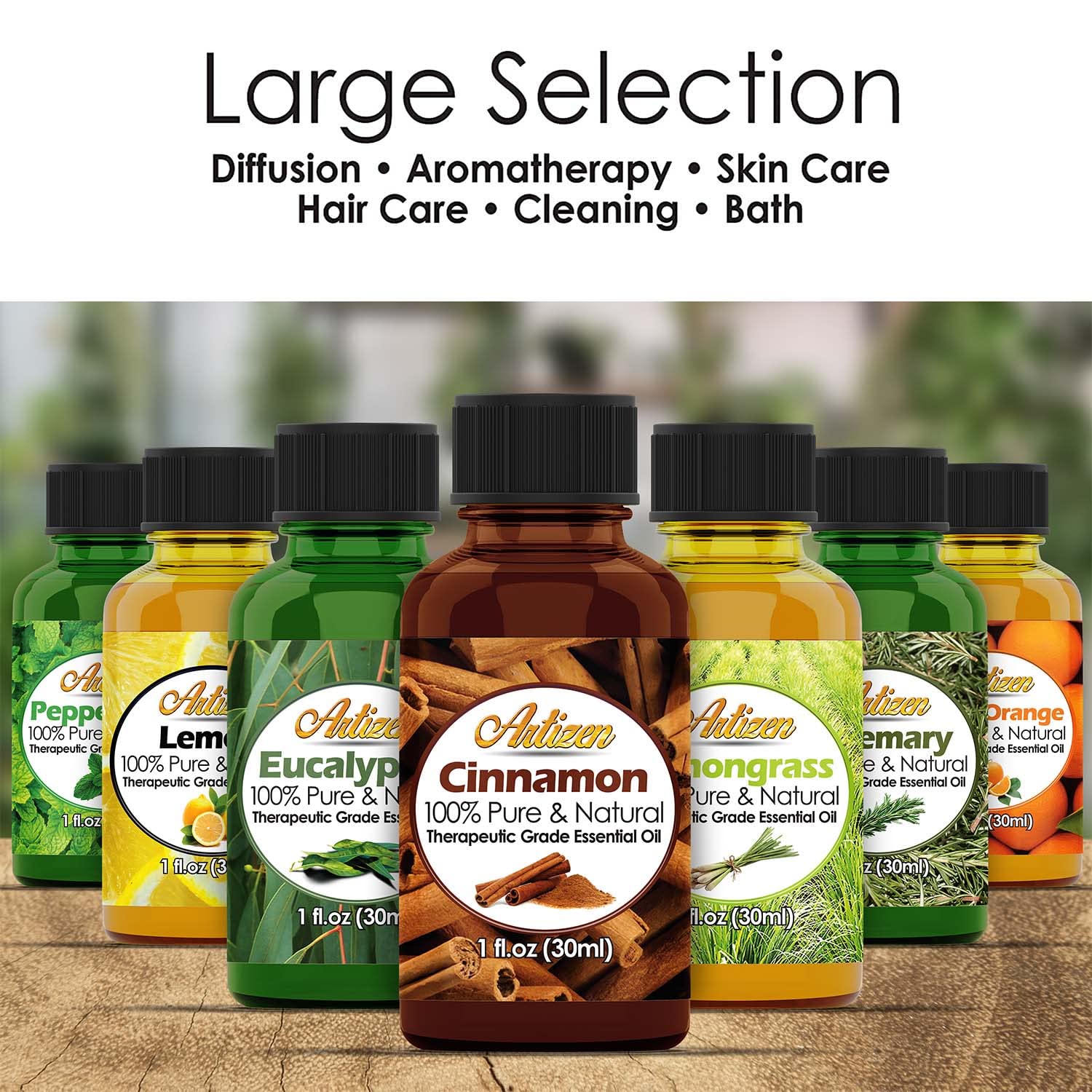 Artizen garlic oil packaging highlights lifetime warranty and authenticity.