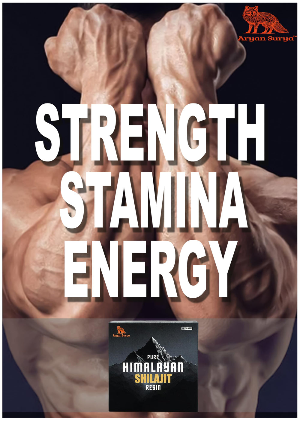 Aryan Surya Shilajit Resin on active lifestyle setup