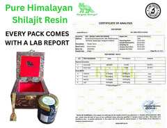 Aryan Surya Shilajit Resin third-party lab-cert label ensures transparency