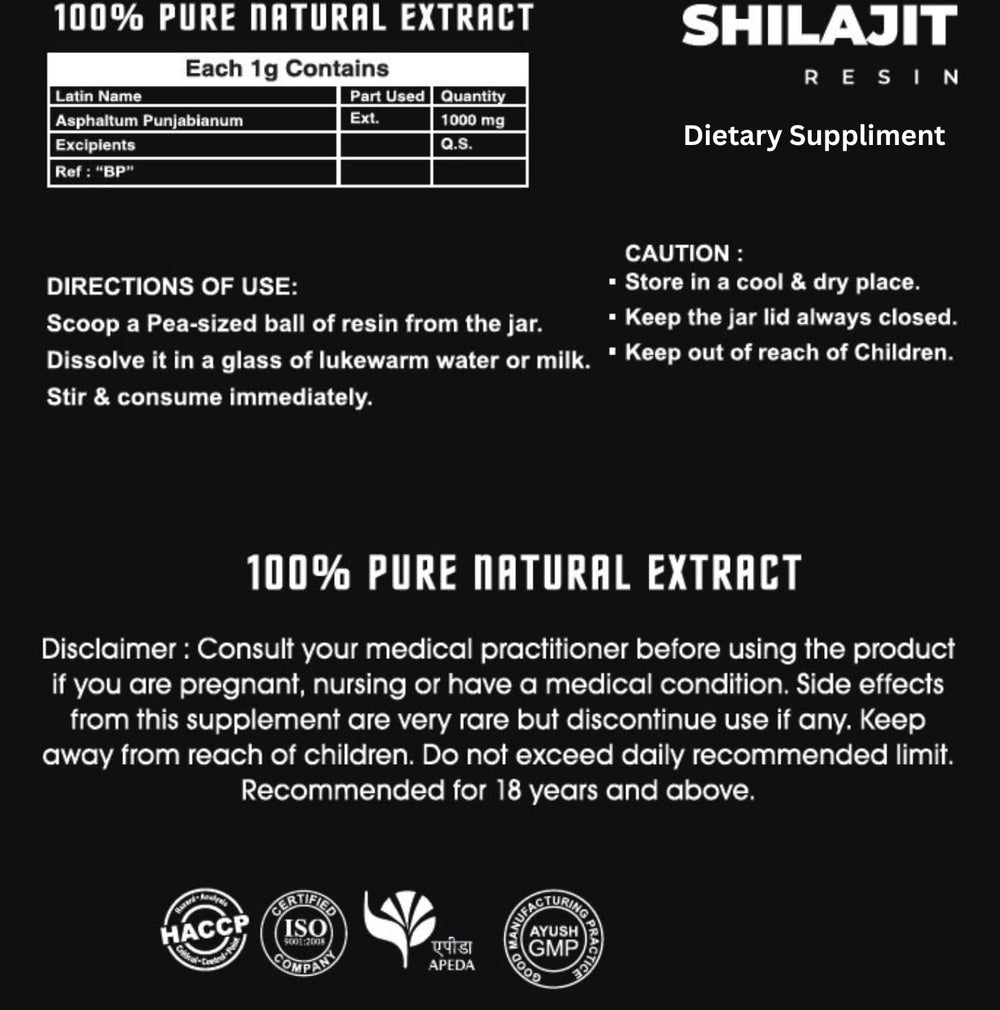 Aryan Surya Shilajit Resin closeup mineral sheen signals quality