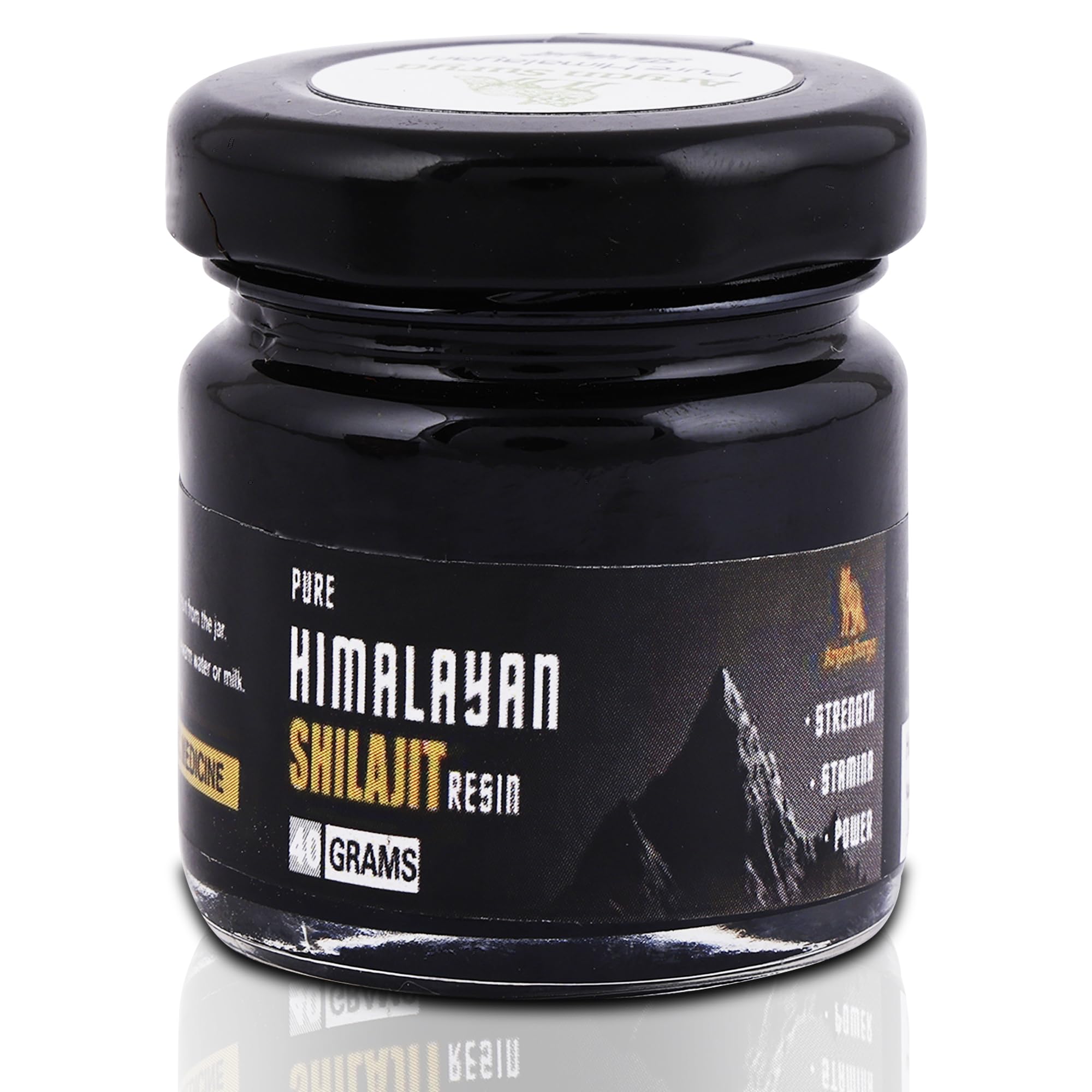 Aryan Surya Shilajit Resin pack shot highlighting premium minerals