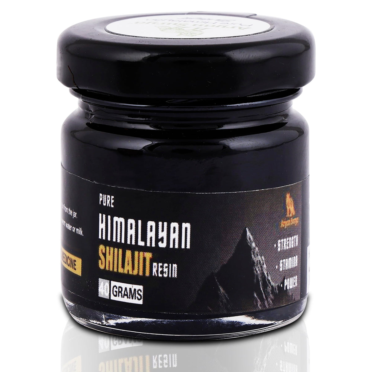 Aryan Surya Shilajit Resin pack shot highlighting premium minerals