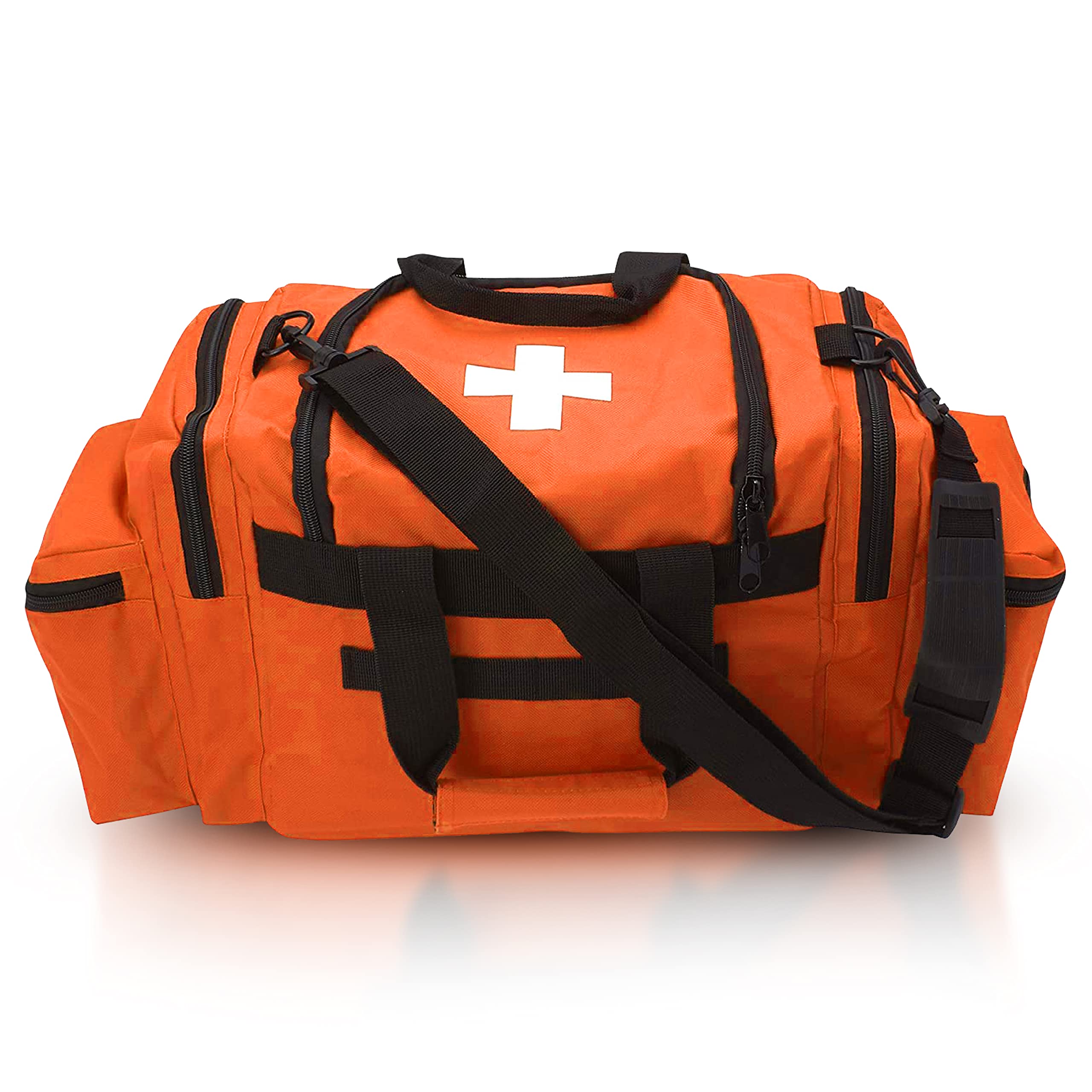 ASA TECHMED First Aid Responder bag orange removable organizer for clutter-free setup