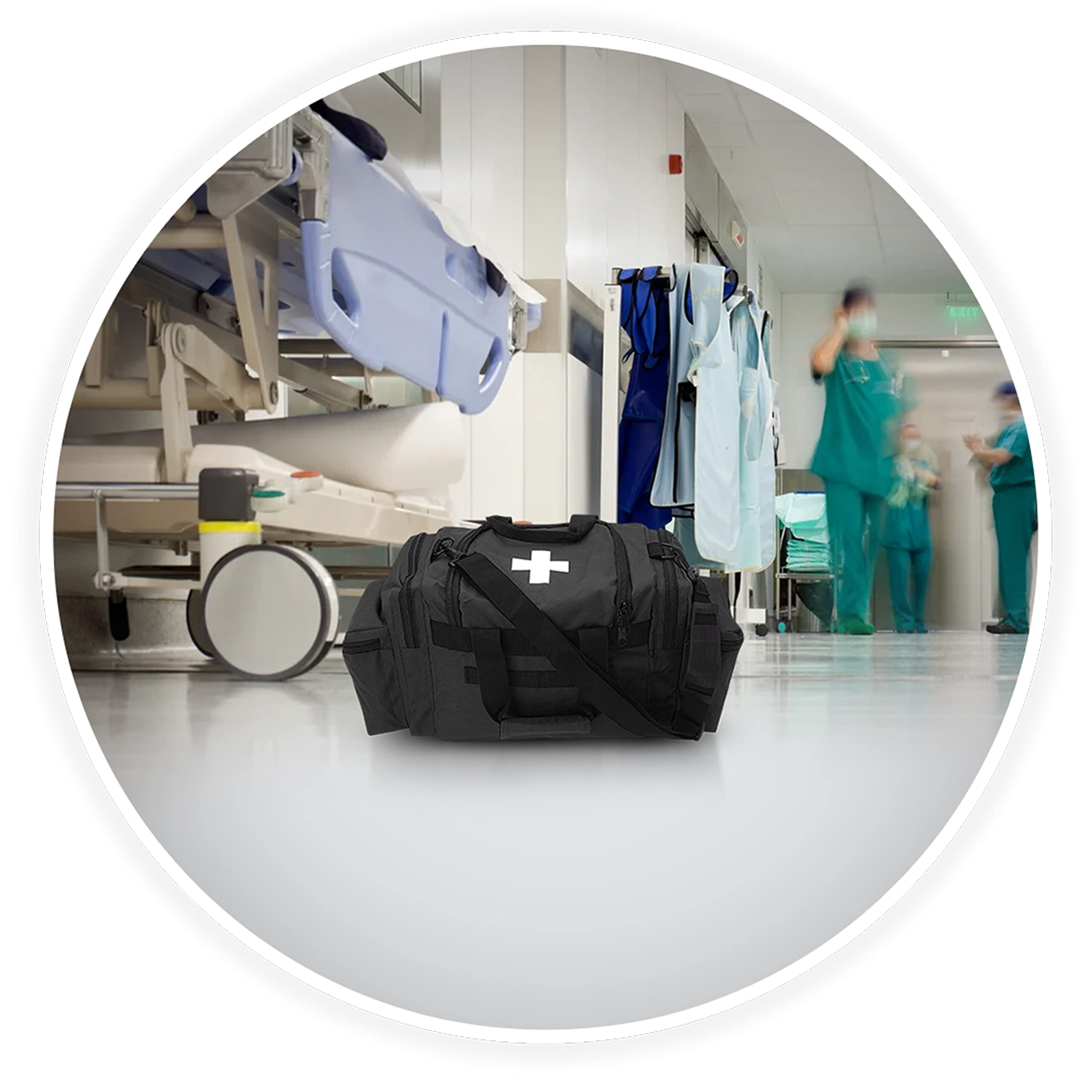 ASA TECHMED trauma bag deluxe dimensions 22x11x11-5 inches for ample capacity