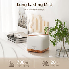 ASAKUKI 700 ml diffuser mist diffusion modes for flexible scents