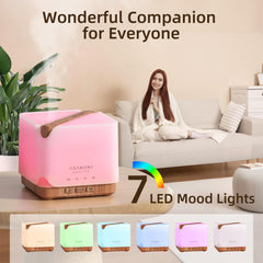 ASAKUKI 700 ml diffuser humidifies air for comfort