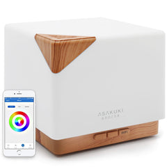 ASAKUKI smart wifi diffuser with 700ml tank for long-lasting scent all night.