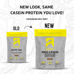 Ascent Casein protein powder scoop with 25 g serving for steady support