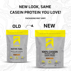 Ascent Casein Protein Powder scoop ready for a night-time recovery shake.