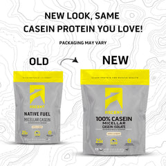 Ascent Casein Vanilla Bean scoop for easy portioning and quick shakes