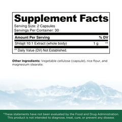 Ascent Nutrition Ultimate Shilajit capsules close-up highlights fulvic and humic blend for absorption.