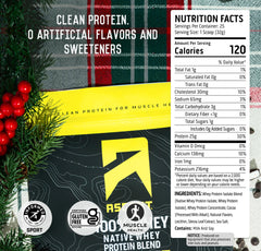 Ascent whey powder blends with cold water into a silky shake.