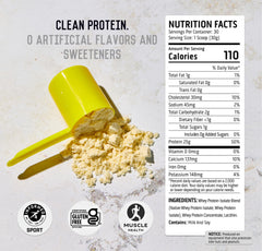 Ascent unflavored tub with 2 lb packaging communicates value.