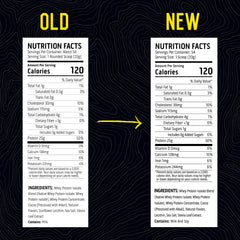 Ascent whey protein label highlights naturally occurring BCAAs for recovery.