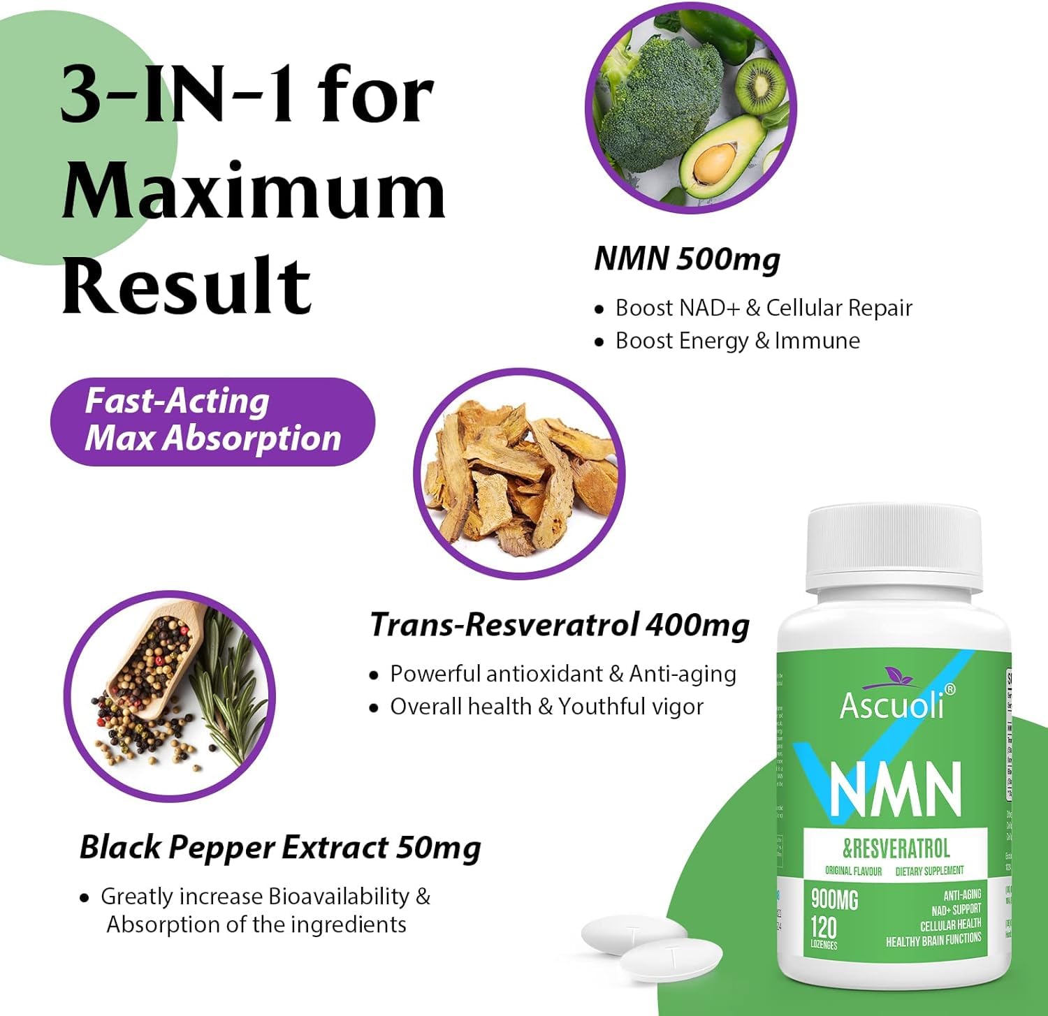 Ascuoli NMN daily routine setup for on-the-go use
