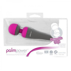 Pink PalmPower packaging shown, ready for easy cordless massage sessions.