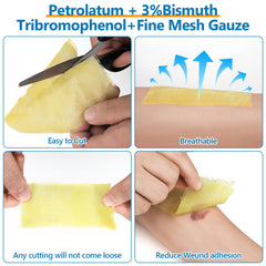 ASKIZ Sterile, individually wrapped dressings 5x9 for hygiene.
