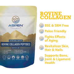 Aspen Naturals collagen powder mixed into smoothie for neutral protein boost