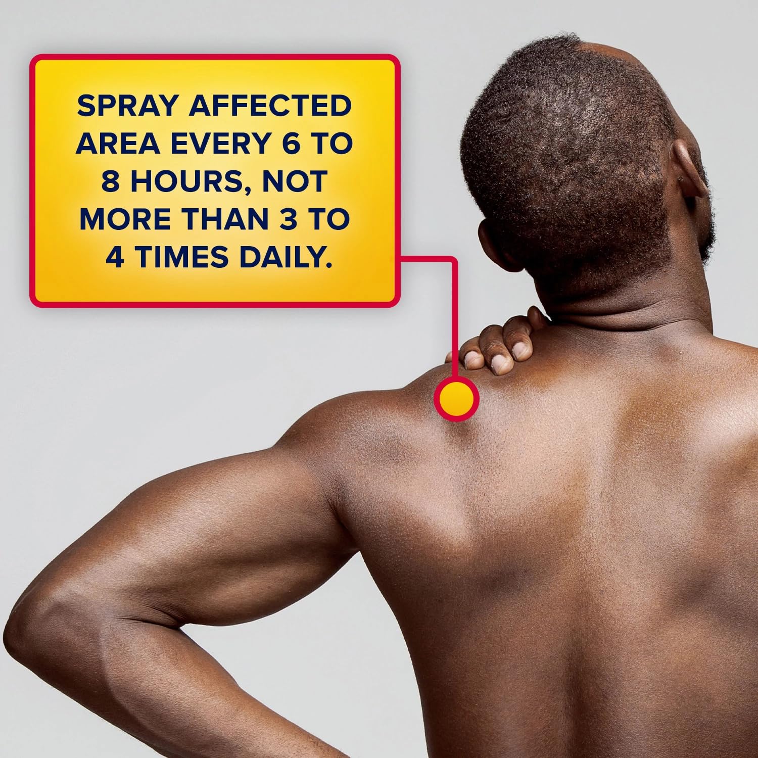 Simple spray application with Aspercreme Lidocaine Dry Spray for on-the-go relief.