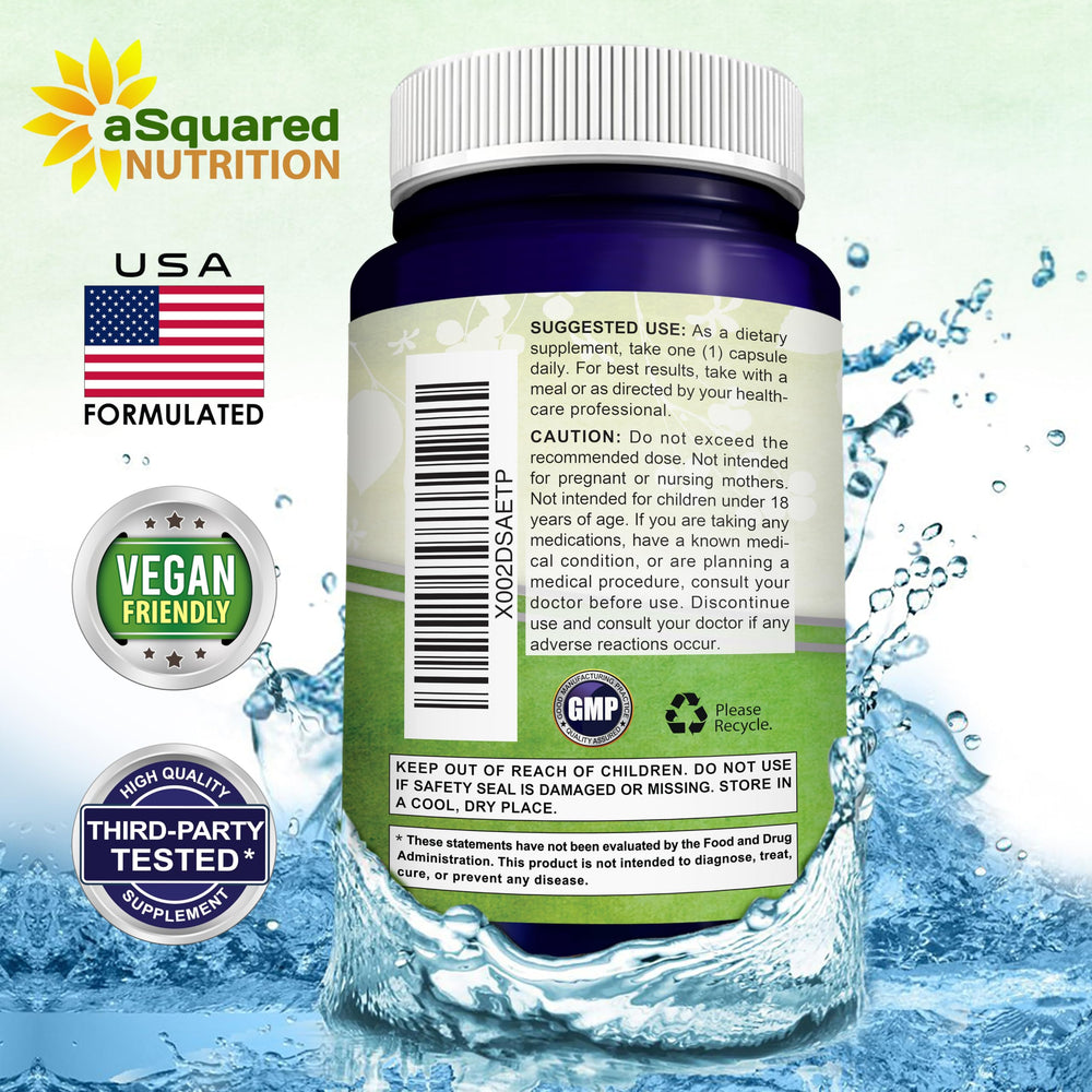 aSquared Nutrition Nicotinamide with Resveratrol non-GMO formulation packaging