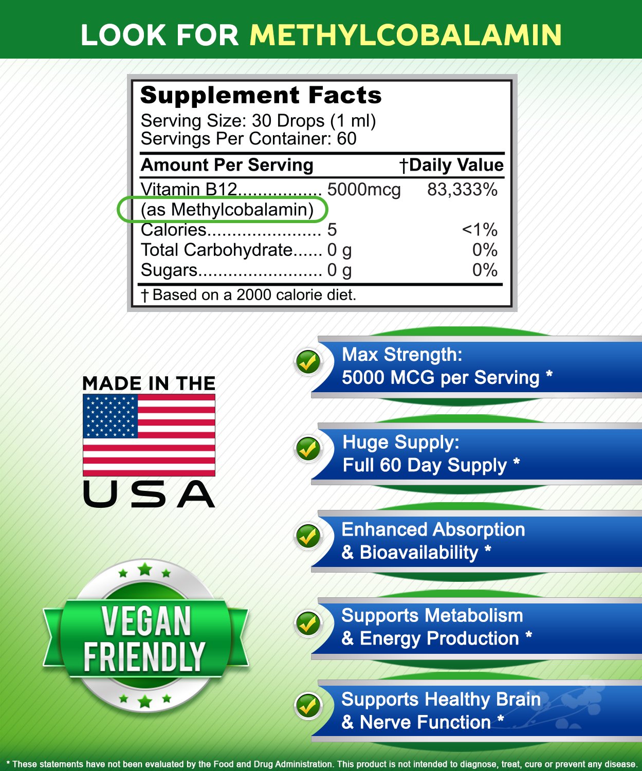 Asquared Nutrition B12 drops GMP facility badge indicating quality manufacturing