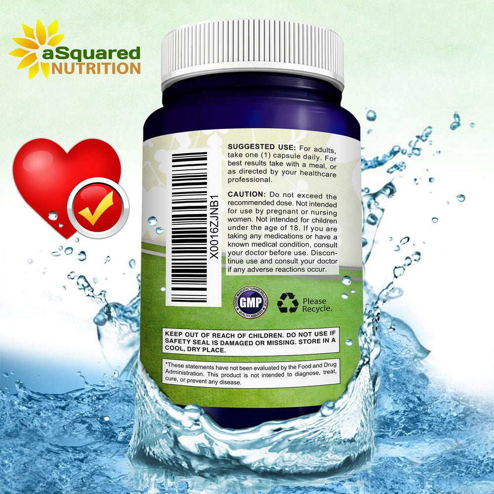 aSquared Nutrition CoQ10 packaging design conveys vegan ubiquinone quality