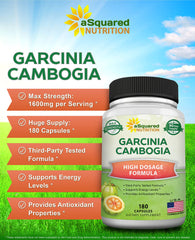aSquared Nutrition Garcinia Cambogia capsules designed for easy daily dosing.