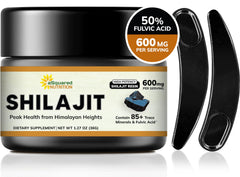 aSquared Nutrition Pure Himalayan Shilajit Resin bottle supports daily vitality.